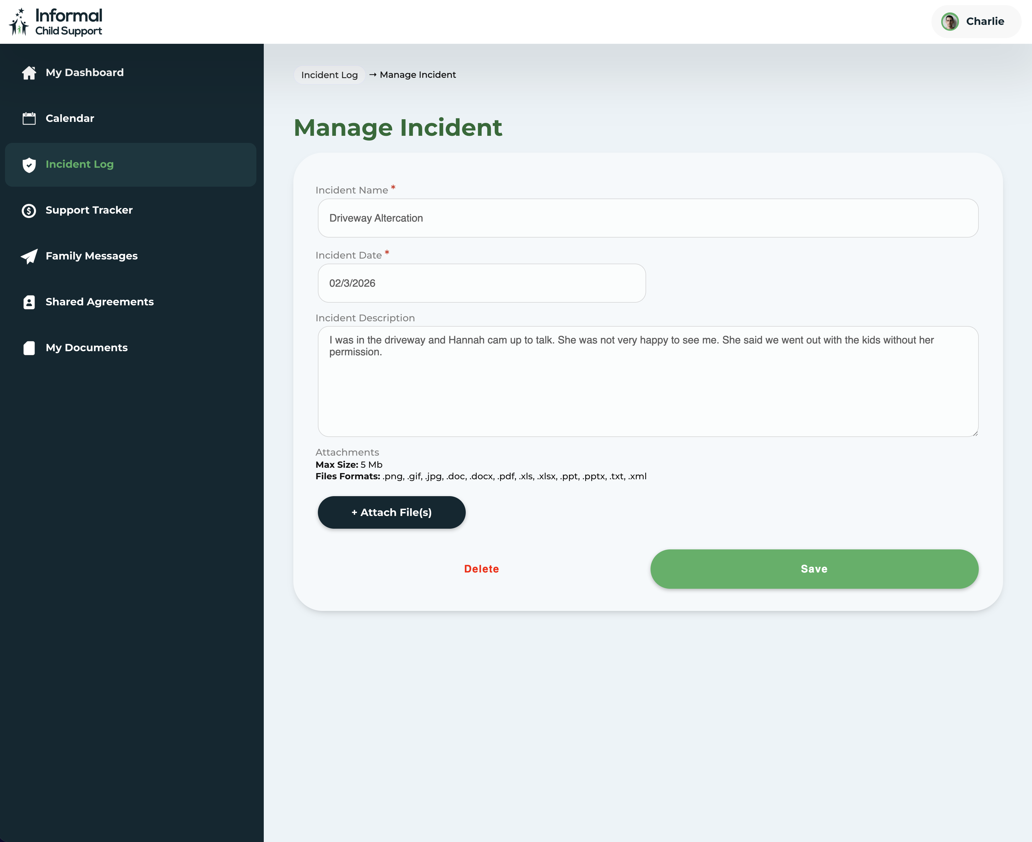 ICS Dashboard